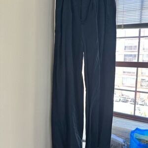 Madewell wide Navy Pleated Dress Pants